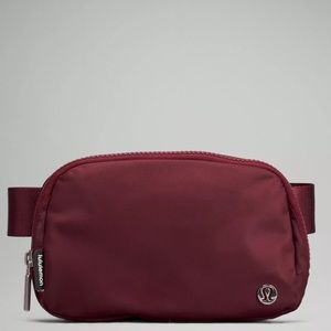 NWT Lululemon everywhere belt bag. Color— red merlot!
